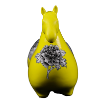 Dessin Horse Modele (Jaune)